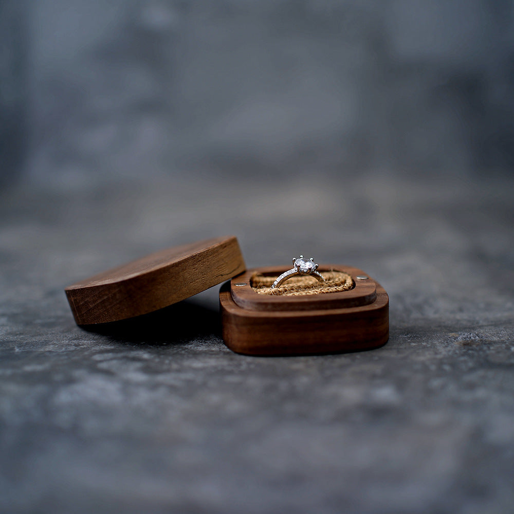 Nordic Wood Ring Box | Free Engraving