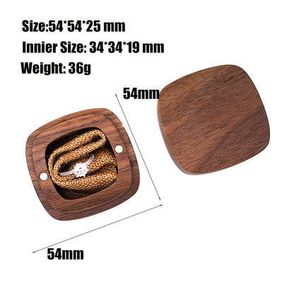 Nordic Wood Ring Box | Free Engraving